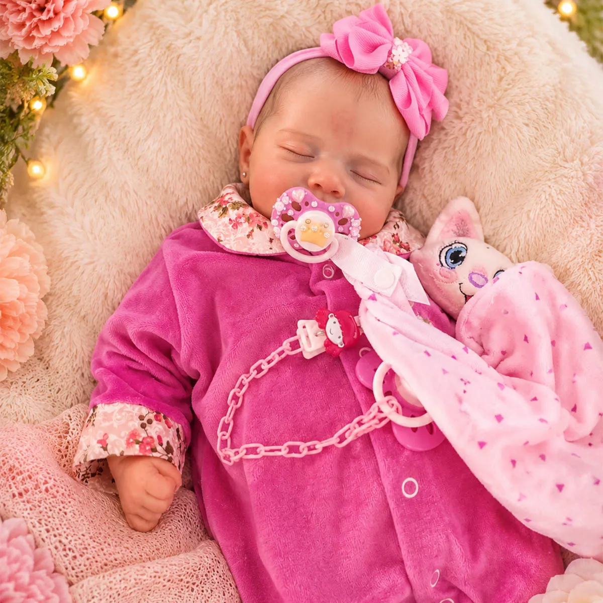 Bebê reborn terapêutico: peça com olhos fechados para uso de conforto emocional Bebê reborn terapêutico: peça com olhos fechados para uso de conforto emocional