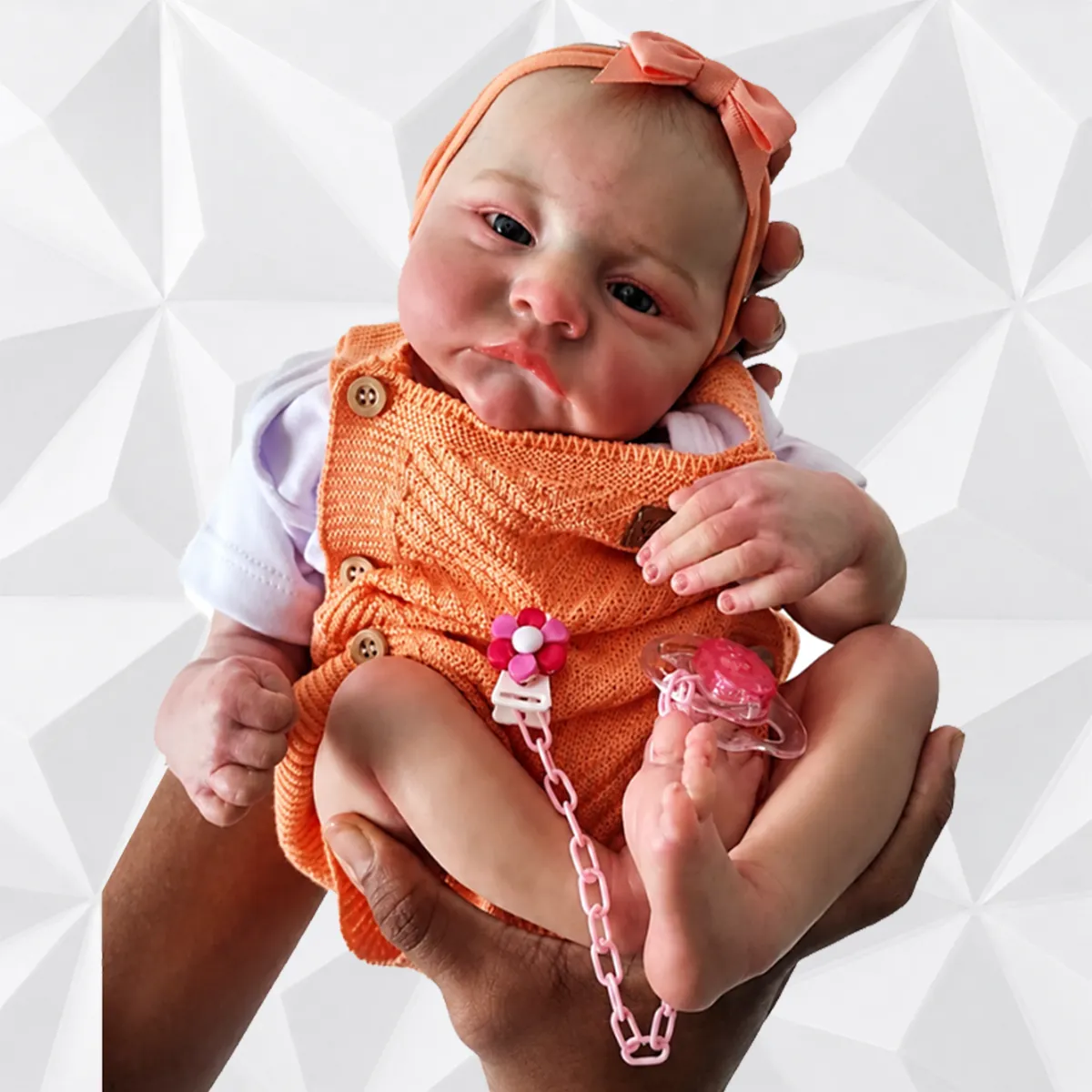 Bebê reborn menina olhos abertos realista, peça artesanal da Iza Reborn – foto 4 Bebê reborn menina olhos abertos realista, peça artesanal da Iza Reborn – foto 4