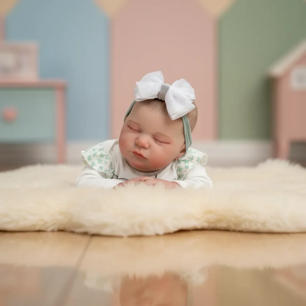 Bebê reborn realista em detalhe do rosto realista – foto 2