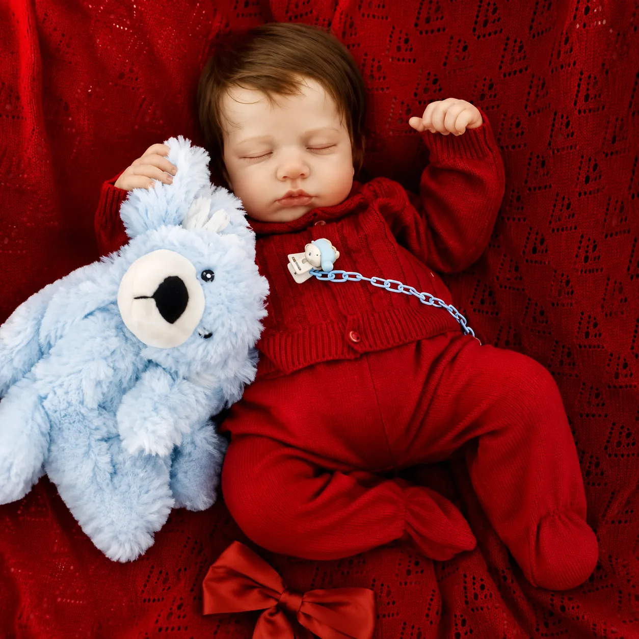 Bebê reborn menino lou lou fio a fio, feito à mão na Iza Reborn