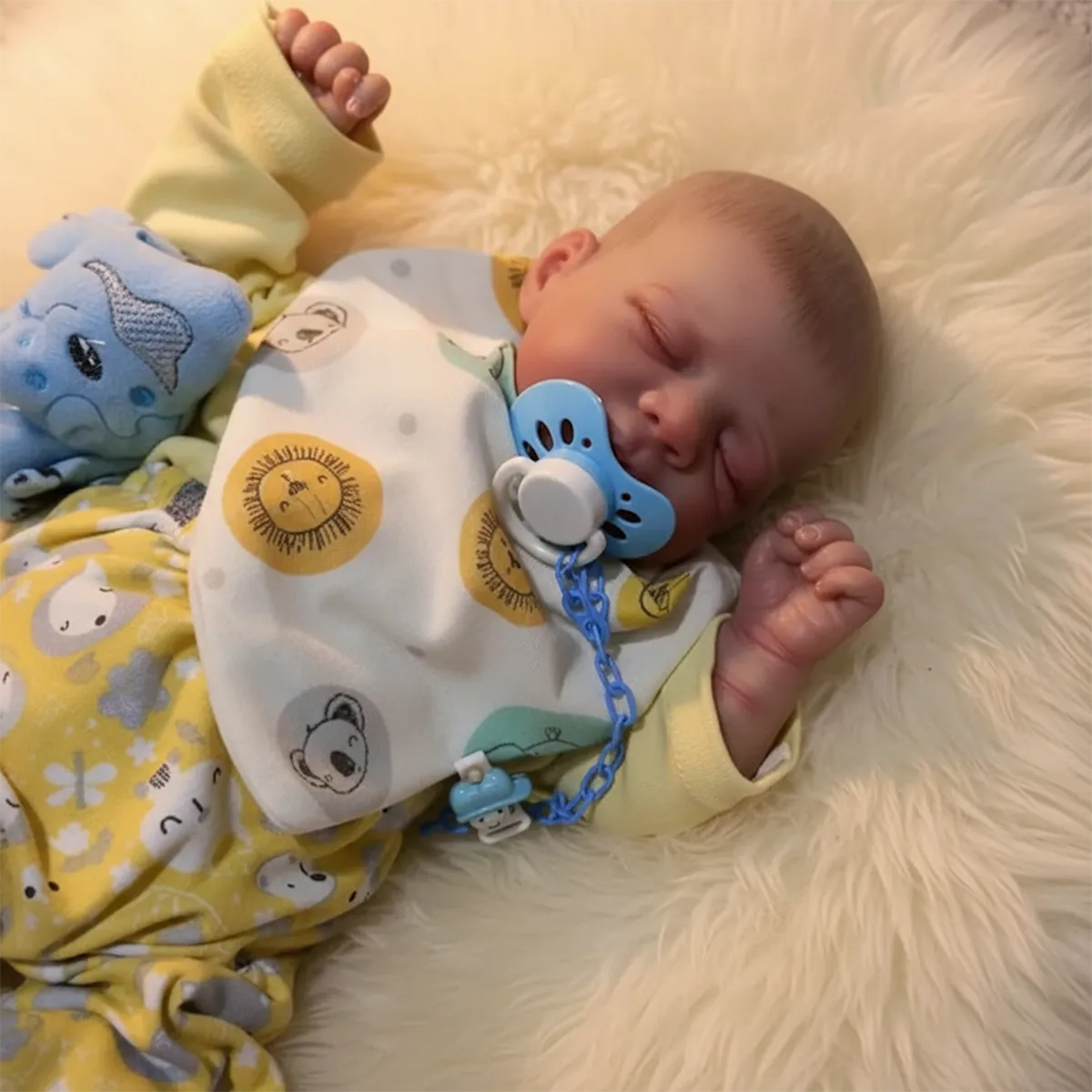 Bebê reborn menino pascale em detalhe do rosto realista – foto 2