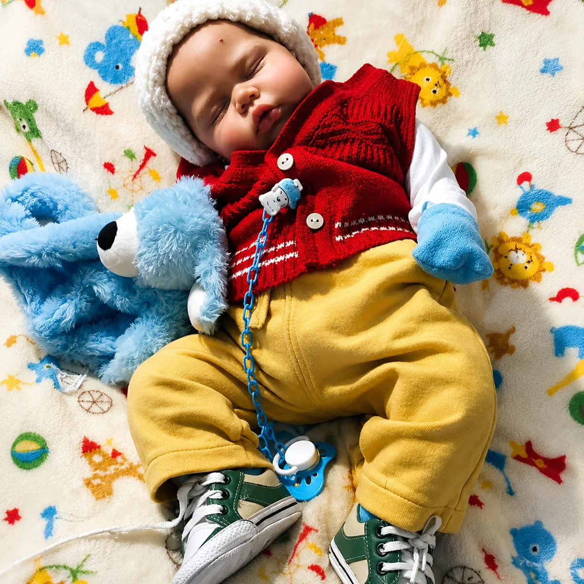 Bebê reborn peackles, feito à mão na Iza Reborn