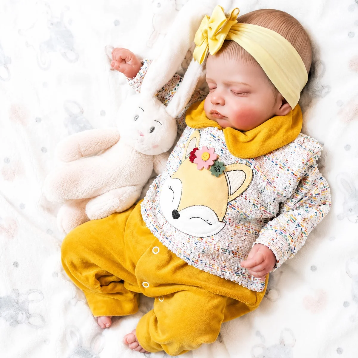 Bebê reborn rosalie em detalhe do rosto realista – foto 2