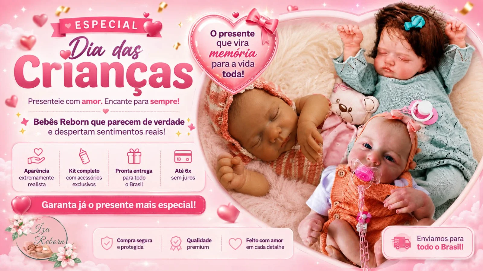 Dia da crianças é na Iza Reborn